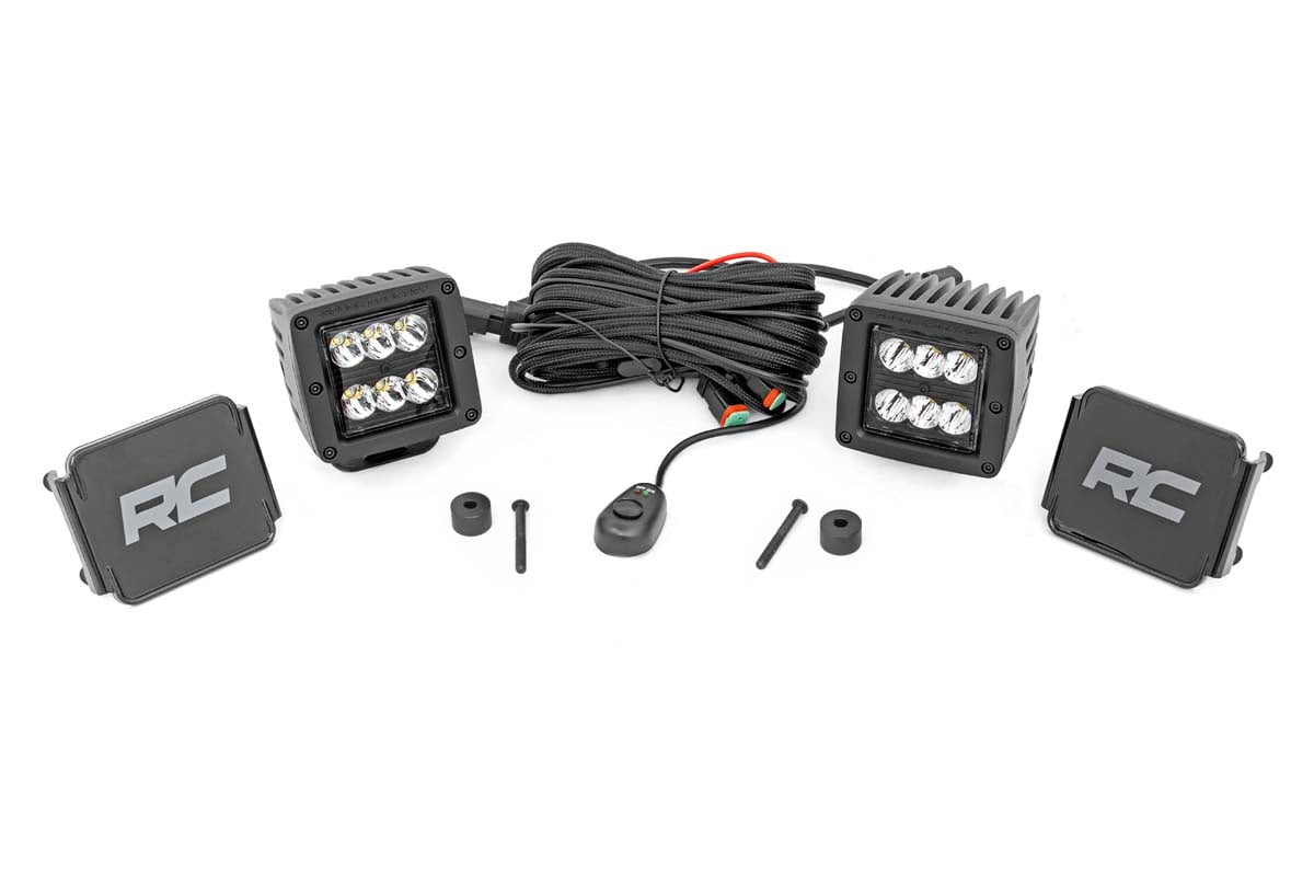 Jeep Gladiator LED Light Kit - Cowl Mount - Rough Country - 2